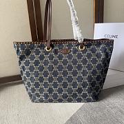 Celine Macadam Denim Tote Bag 48x37cm - 1