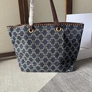 Celine Macadam Denim Tote Bag 48x37cm - 4