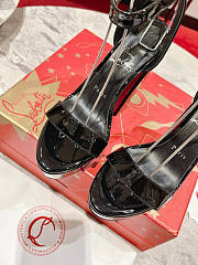 Christian Louboutin Black Movida Sabina Patent Sandals 13cm - 4