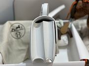 Hermes Constance Bag White Epsom Silver 19cm - 5