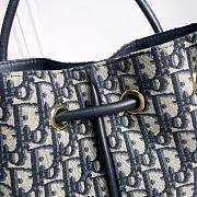 Dior Medium Nolita Bag Blue Oblique 27x25x5cm - 5