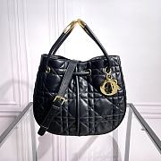 Dior Medium Nolita Bag Black Lambskin 27x25x5cm - 1