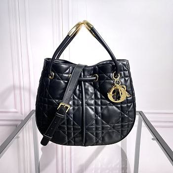 Dior Medium Nolita Bag Black Lambskin 27x25x5cm