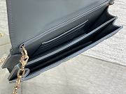 Dior Mini Miss Bag Cannage Lambskin Blue 21 x 11.5 x 4.5 cm - 6