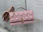 Dior Mini Miss Bag Cannage Pink Lambskin 21 x 11.5 x 4.5 cm - 1