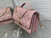 Dior Mini Miss Bag Cannage Pink Lambskin 21 x 11.5 x 4.5 cm - 4