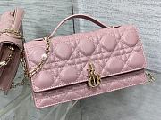 Dior Mini Miss Bag Cannage Pink Lambskin 21 x 11.5 x 4.5 cm - 2