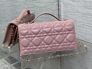 Dior Mini Miss Bag Cannage Pink Lambskin 21 x 11.5 x 4.5 cm - 3