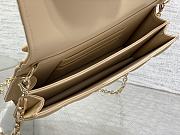 Dior Mini Miss Bag Cannage Lambskin Beige 21 x 11.5 x 4.5 cm - 6