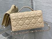 Dior Mini Miss Bag Cannage Lambskin Beige 21 x 11.5 x 4.5 cm - 3