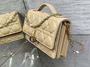 Dior Mini Miss Bag Cannage Lambskin Beige 21 x 11.5 x 4.5 cm - 2