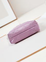 Chanel 22 Mini Bag White & Purple 20x19x6cm - 4