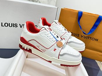 Louis Vuitton LV Trainer White Red Sneaker