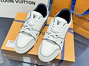Louis Vuitton LV Trainer White Navy Blue Sneaker - 2