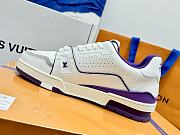 Louis Vuitton LV Trainer White Purple Sneaker - 5