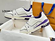 Louis Vuitton LV Trainer White Purple Sneaker - 4