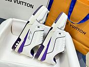 Louis Vuitton LV Trainer White Purple Sneaker - 3