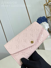 Louis Vuitton LV Sarah Wallet Pink 19 x 10.5 x 2 cm - 1