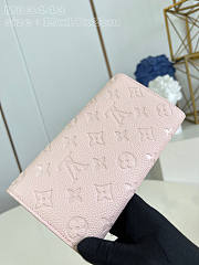 Louis Vuitton LV Sarah Wallet Pink 19 x 10.5 x 2 cm - 4