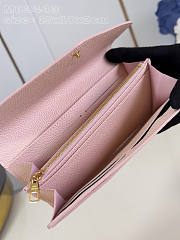 Louis Vuitton LV Sarah Wallet Pink 19 x 10.5 x 2 cm - 2