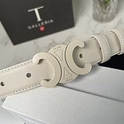 Celine Belt White 2.5cm - 2