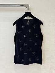 Chanel Cashmere Vest In Black - 2