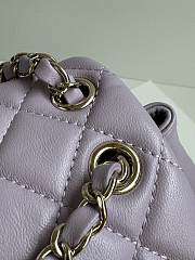 Chanel Backpack Purple Gold Hardware 18x18x12cm - 2