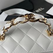 Chanel Vanity Case Top Handle White 17cm - 3
