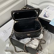 Chanel Vanity Case Top Handle Black 17cm - 6