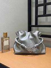 Loewe Flamenco Clutch Bag Grey 30x24.5x10.5cm - 5