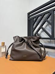 Loewe Flamenco Clutch Bag Brown 30x24.5x10.5cm - 1