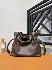 Loewe Flamenco Clutch Bag Brown 30x24.5x10.5cm - 2