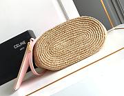 Celine Triomphe Basket Shoulder Bag Pink 21.5x22x13cm - 3