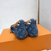 Louis Vuitton LV Denim Helios Flat Sandal  - 5