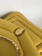 Bvlgari Serpenti Bag Calfskin Yellow 22.5x15x7cm - 3