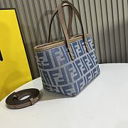 Fendi Roll Mini Light Blue Bag 15.5x13x11cm - 4