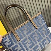 Fendi Roll Mini Light Blue Bag 15.5x13x11cm - 3