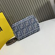 Fendi Roll Mini Light Blue Bag 15.5x13x11cm - 2