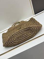 YSL Raffia Tote Bag 43x33cm - 4