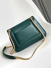 Bvlgari Serpenti Bag Calfskin Green 22.5x15x7cm - 5