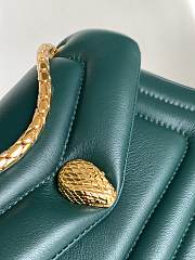 Bvlgari Serpenti Bag Calfskin Green 22.5x15x7cm - 4