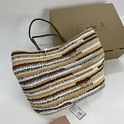 Miu Miu Crochet Tote Bag Natural 40x34x16cm - 6