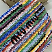 Miu Miu Crochet Tote Bag Multicolored 40x34x16cm - 4