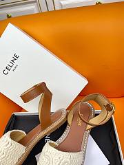 Celine Lympia Sandal Triomphe White - 5