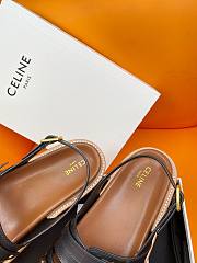 Celine Tippy Triomphe Sandal Black - 2