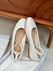 Dior Ballet Shoes White - 4