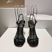 Christian Louboutin Condora 85mm Black Patent Sandals - 4