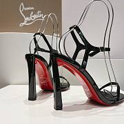 Christian Louboutin Condora 85mm Black Patent Sandals - 3