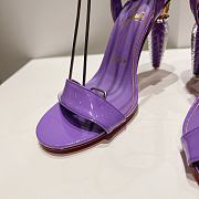 Christian Louboutin Lipgloss Queen Patent Purple Sandals 100 - 4