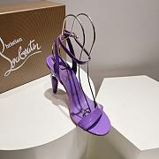 Christian Louboutin Lipgloss Queen Patent Purple Sandals 100 - 2